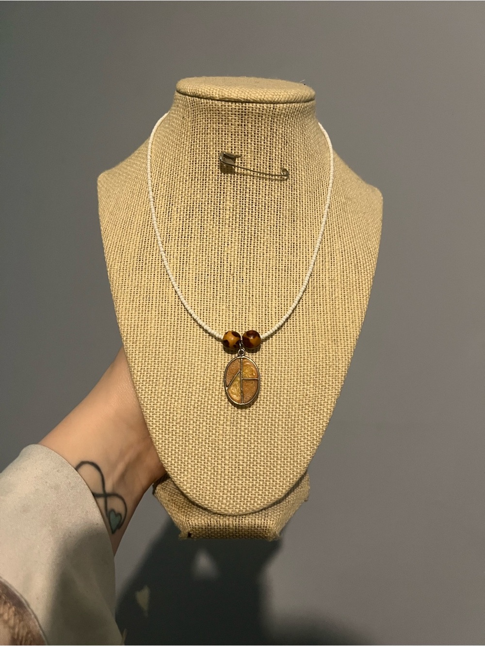 #110. Handmade Seed Bead Boho Pendant Necklace